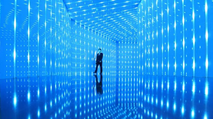 Triển lãm dữ liệu về giao thông vận tải ở Trùng Khánh, Trung Quốc năm 2020. Ảnh: Getty Images