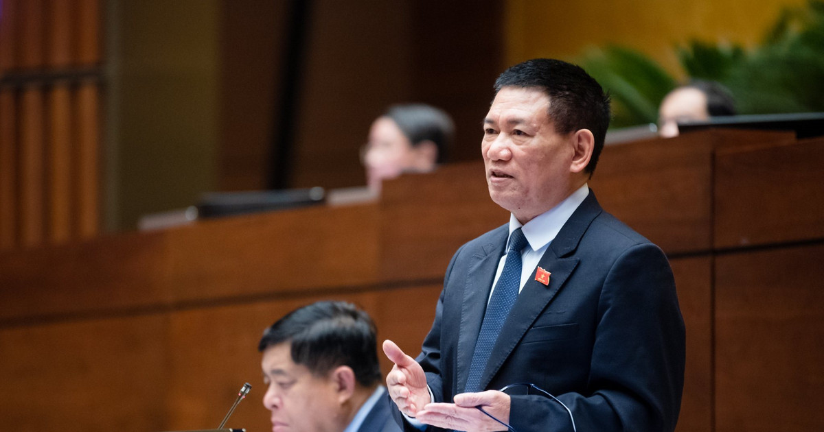 Ông Hồ Đức Phớc, Bộ trưởng Bộ Tài chính. Ảnh Quốc hội