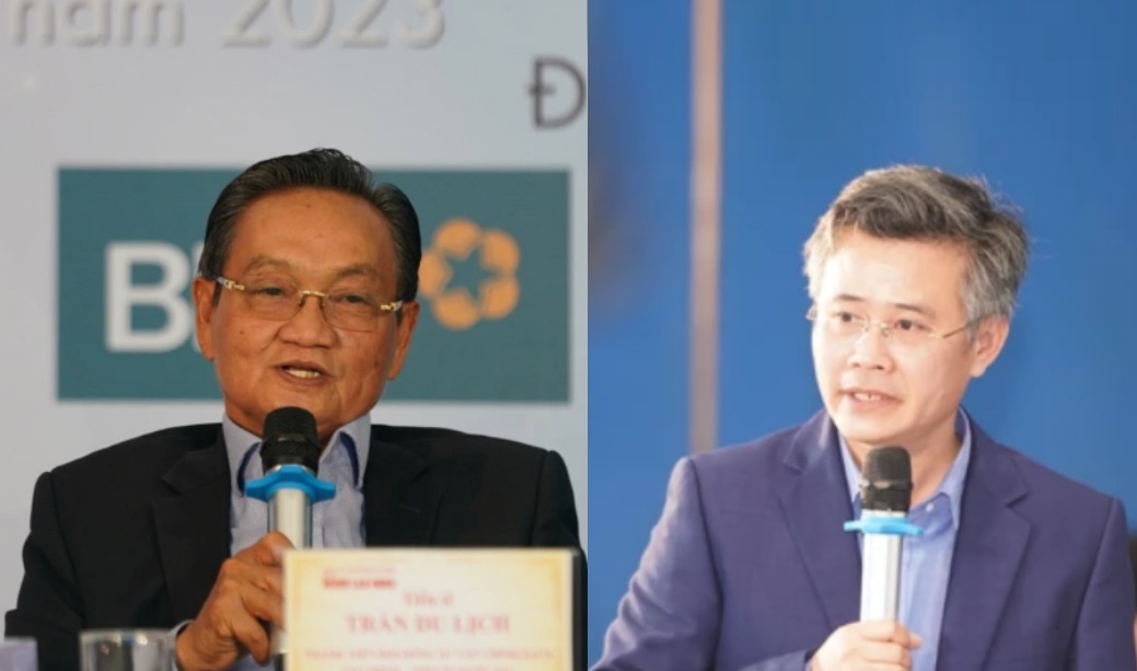 TS. Trần Du Lịch (trái) và TS. Đỗ Thiên Anh Tuấn