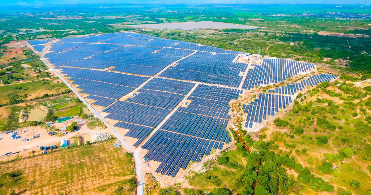 Nhà máy điện mặt trời Sinenergy Ninh Thuận 1 (Ảnh minh hoạ)