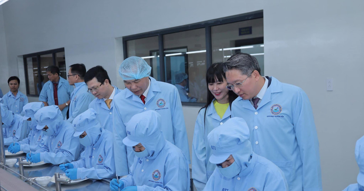 Nhà máy Chế biến nguyên liệu Yến sào Sanvinest Khánh Hòa tại Cụm công nghiệp Sông Cầu, huyện Khánh Vĩnh