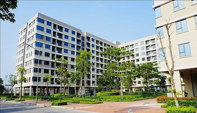 Theo các doanh nghiệp, những vướng mắc về tài chính, tín dụng và nguồn vốn đang gây khó khăn cho công tác đầu tư nhà ở xã hội. Ảnh minh họa.