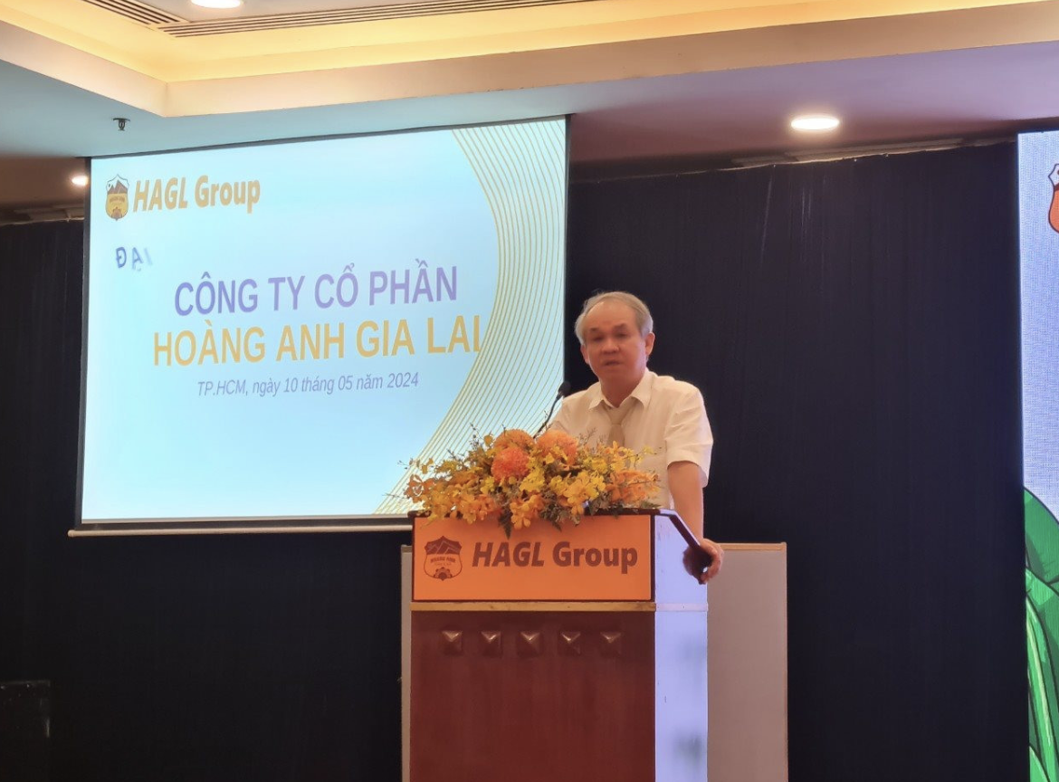 Ông Đoàn Nguyên Đức tại ĐHĐCĐ thường niên 2024