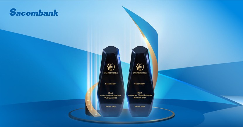 Sacombank nhận 2 giải thưởng trong lĩnh vực ngân hàng số và bán lẻ sáng tạo