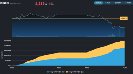 Thị trường lại xáo trộn mạnh, HOSE đạt giao dịch hơn 43 nghìn tỷ đồng