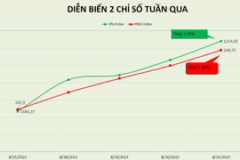 VN-Index tăng trọn vẹn cả 4 phiên trong tuần giao dịch tuần trước nghỉ lễ Quốc khánh