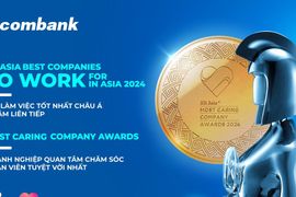 Sacombank được vinh danh kép với giải thưởng "Nơi làm việc tốt nhất châu Á” 4 năm liên tiếp và "Doanh nghiệp quan tâm chăm sóc nhân viên tuyệt vời nhất”