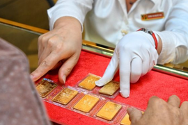 Giá vàng trong nước tăng trở lại trong phiên giao dịch đầu tuần