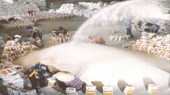 Giá gạo tại thị trường nội địa Trung Quốc đang rẻ hơn giá gạo xuất khẩu của Việt Nam