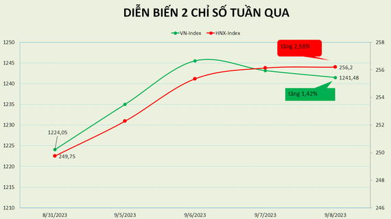 VN-Index có mạch tăng 3 tuần liên tiếp kể từ sau phiên 18/8
