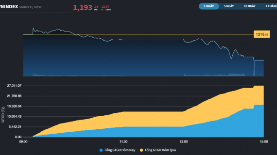 VN-Index đã mất hơn 100 điểm từ mức đỉnh của năm 2024
