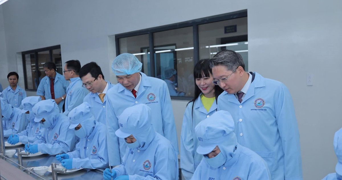 Nhà máy Chế biến nguyên liệu Yến sào Sanvinest Khánh Hòa tại Cụm công nghiệp Sông Cầu, huyện Khánh Vĩnh